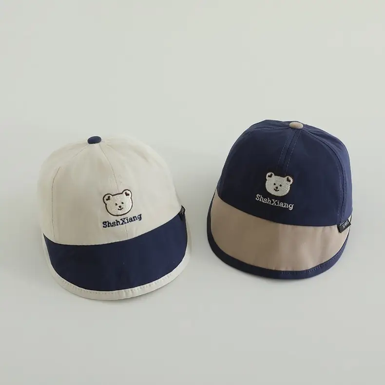 Baby Beanies Spring Autumn Bear Sun Hat Big Brim Cap — feature 12
