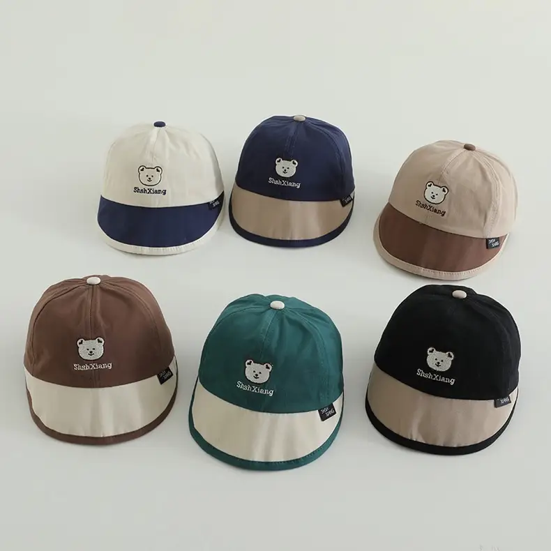 Baby Beanies Spring Autumn Bear Sun Hat Big Brim Cap — feature 9
