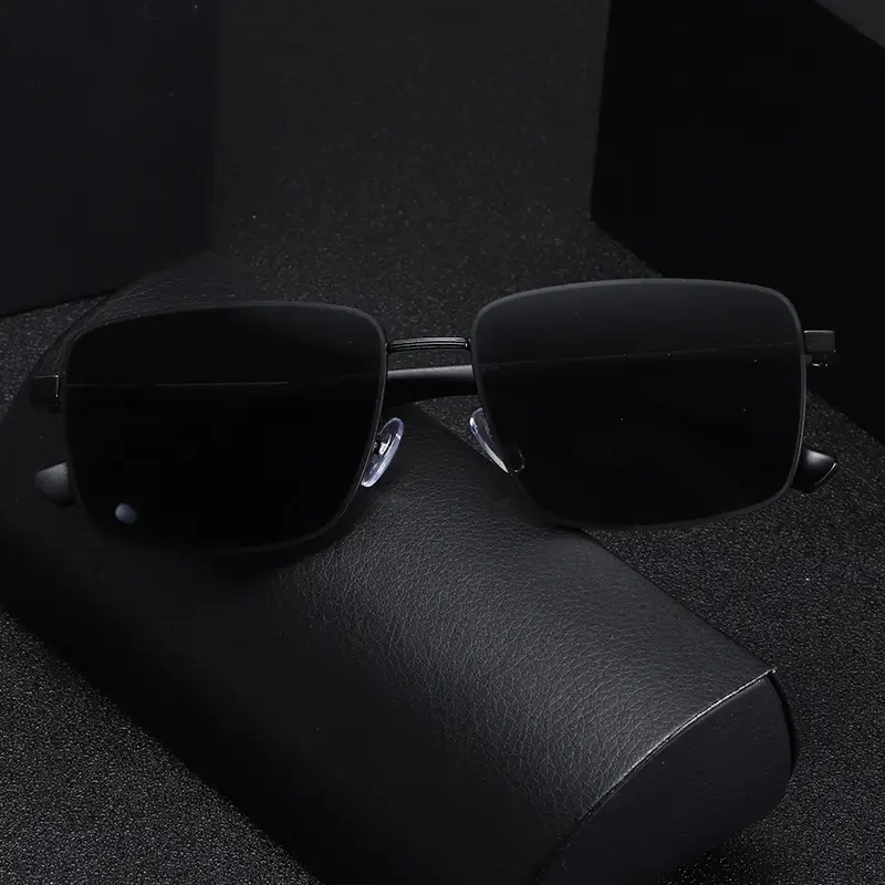 Men's Black Polarized Sunglasses Aviator Style