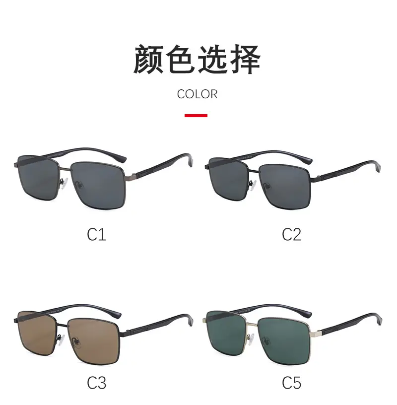 Men's Black Polarized Sunglasses Aviator Style — feature 10