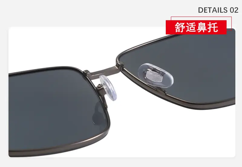 Men's Black Polarized Sunglasses Aviator Style — feature 7