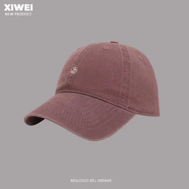 Men Tan Embroidered Baseball Cap 4 Seasons - Image 12