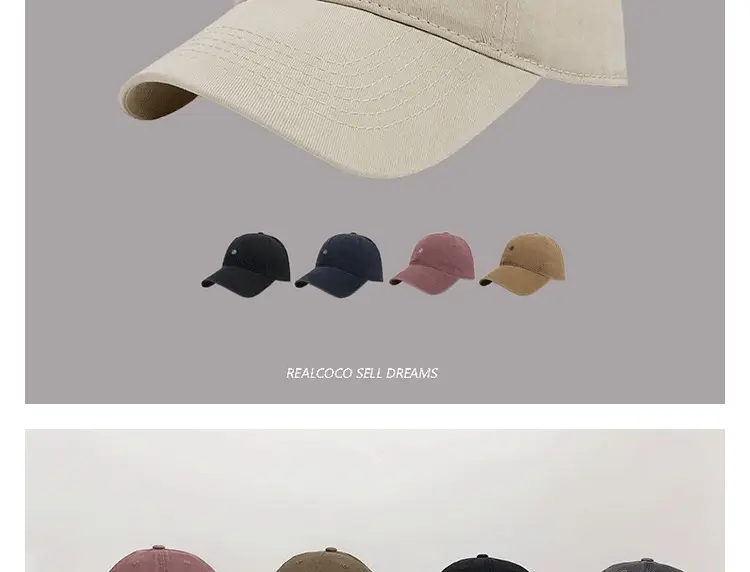 Men Tan Embroidered Baseball Cap 4 Seasons — feature 3