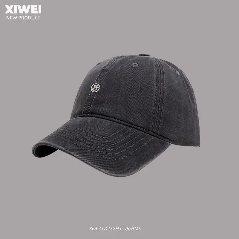 Men Tan Embroidered Baseball Cap 4 Seasons - Image 4