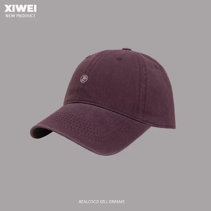 Men Tan Embroidered Baseball Cap 4 Seasons - Image 8