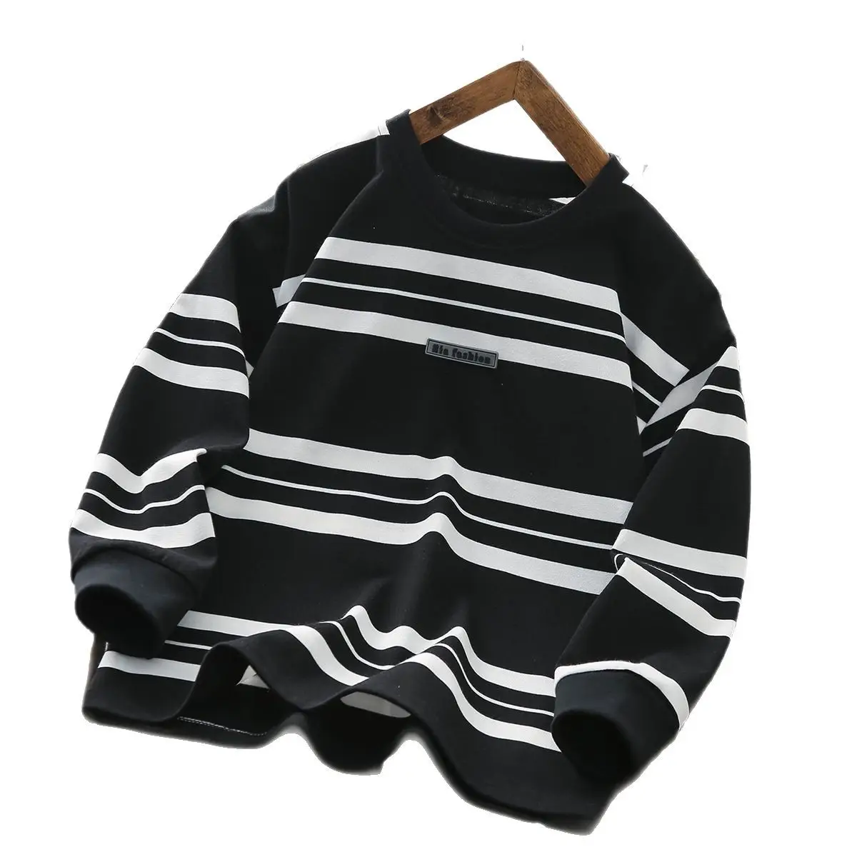 2025 Boys Long Sleeve Striped T-Shirt Medium Large - Image 7