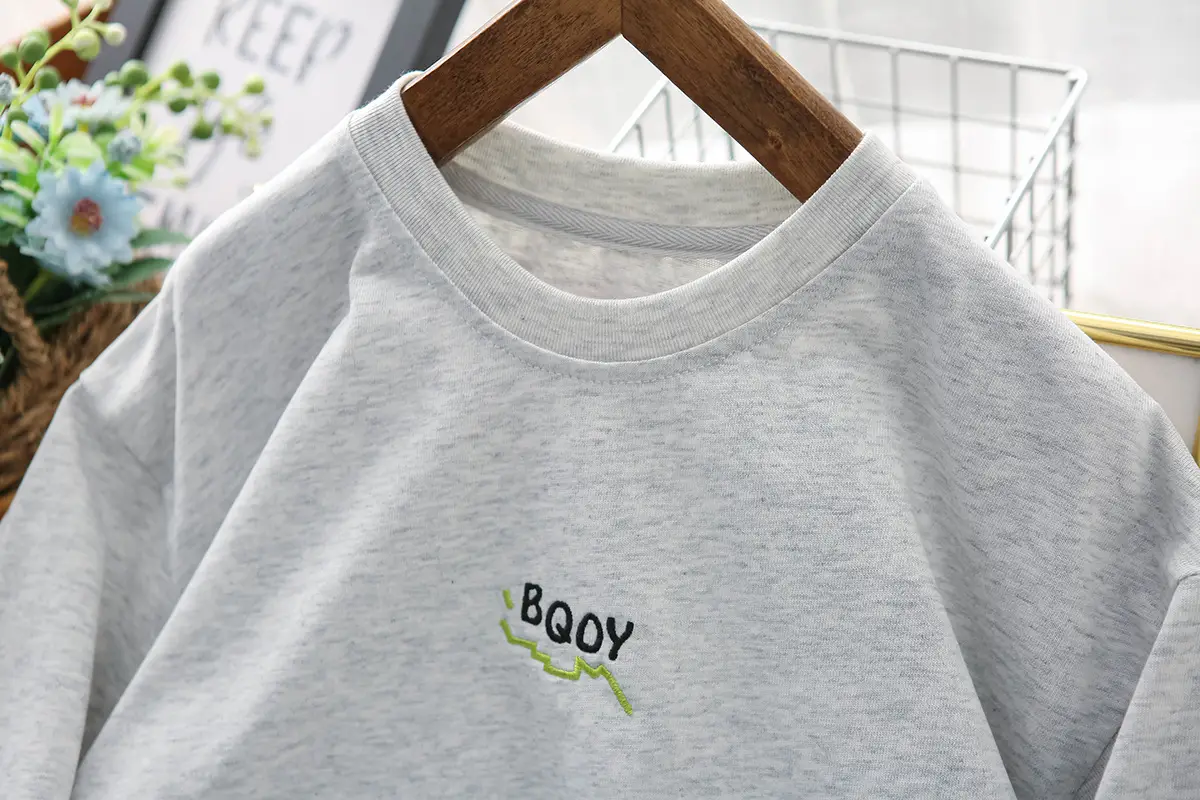 25 New Autumn Fashion Boys Long Sleeve T-Shirt Grey — feature 6