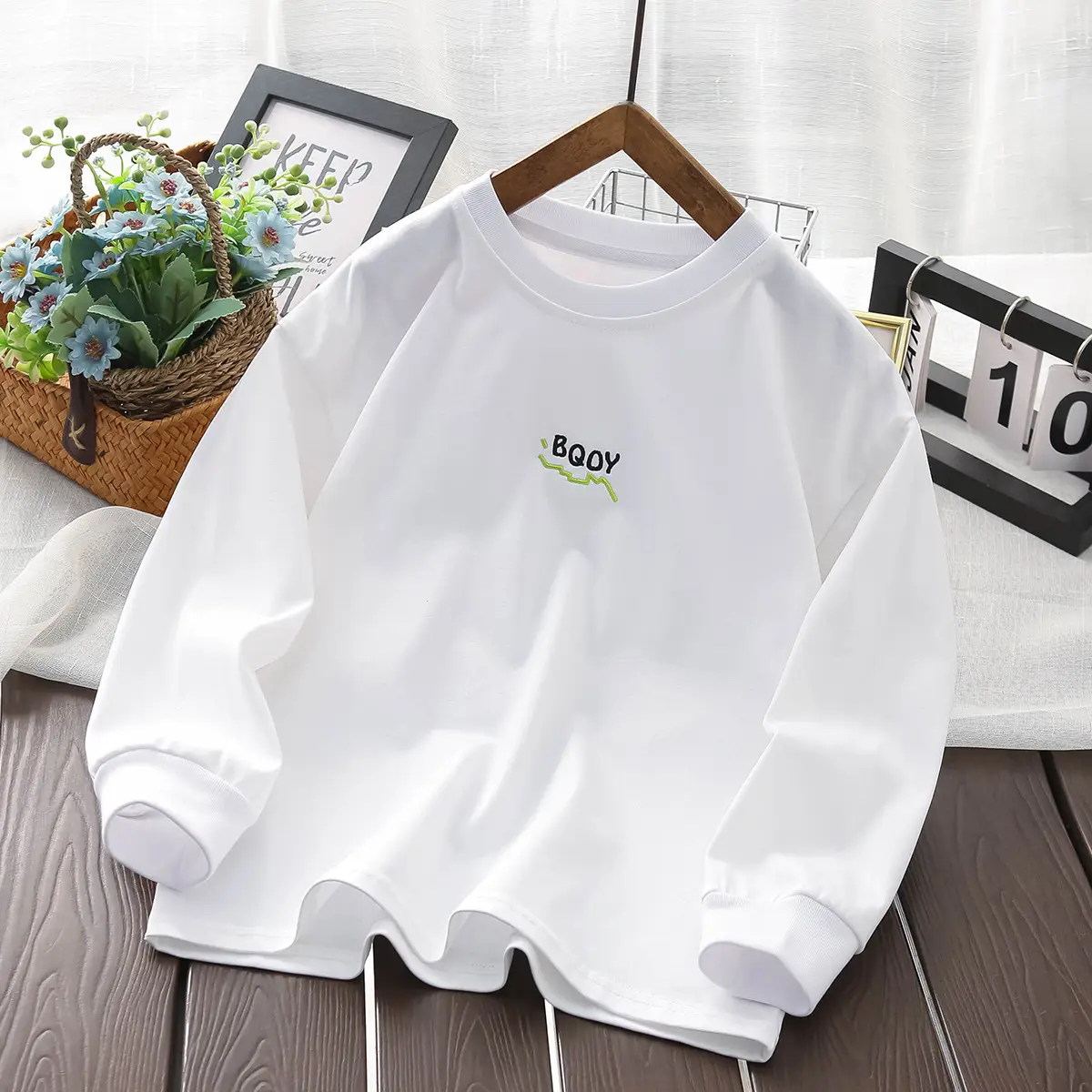 25 New Autumn Fashion Boys Long Sleeve T-Shirt Grey