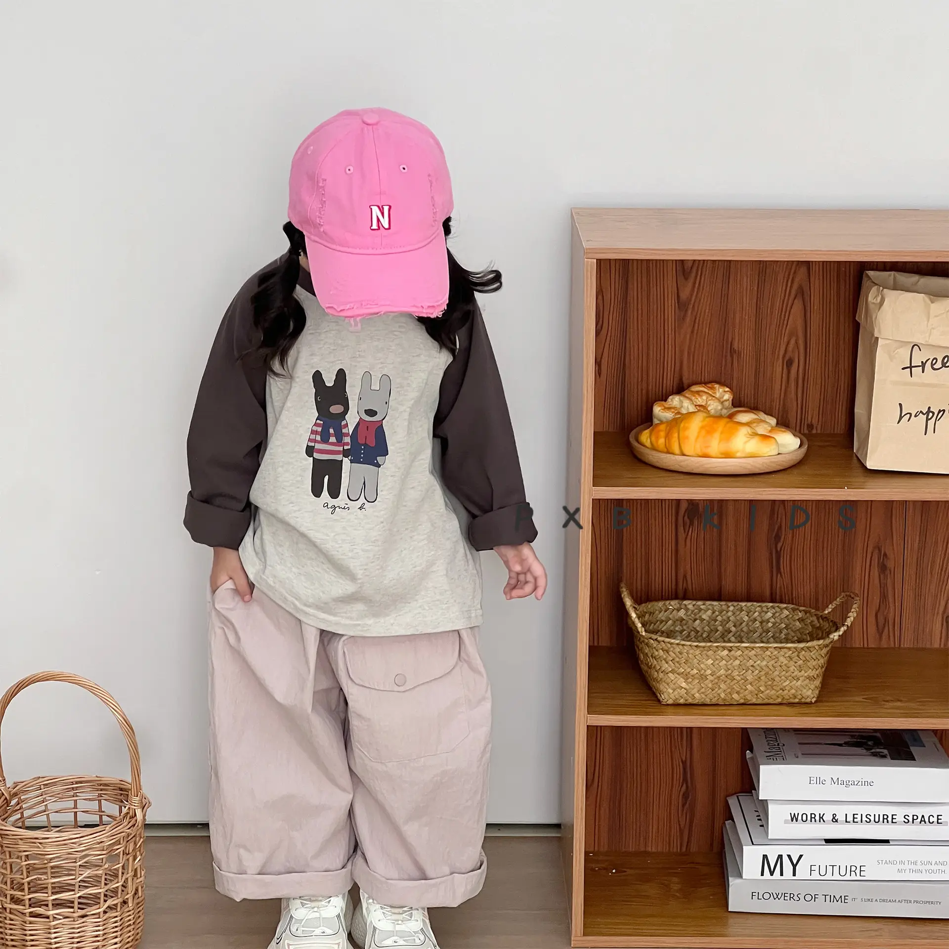 N Letter Sunscreen Cap for Boys Girls Spring Autumn - Image 9