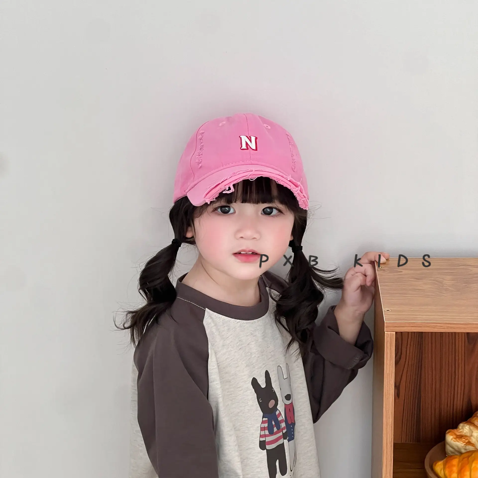 N Letter Sunscreen Cap for Boys Girls Spring Autumn - Image 10