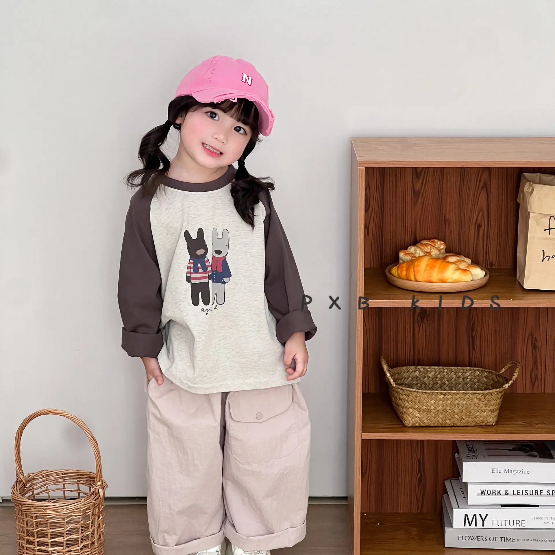 N Letter Sunscreen Cap for Boys Girls Spring Autumn - Image 11