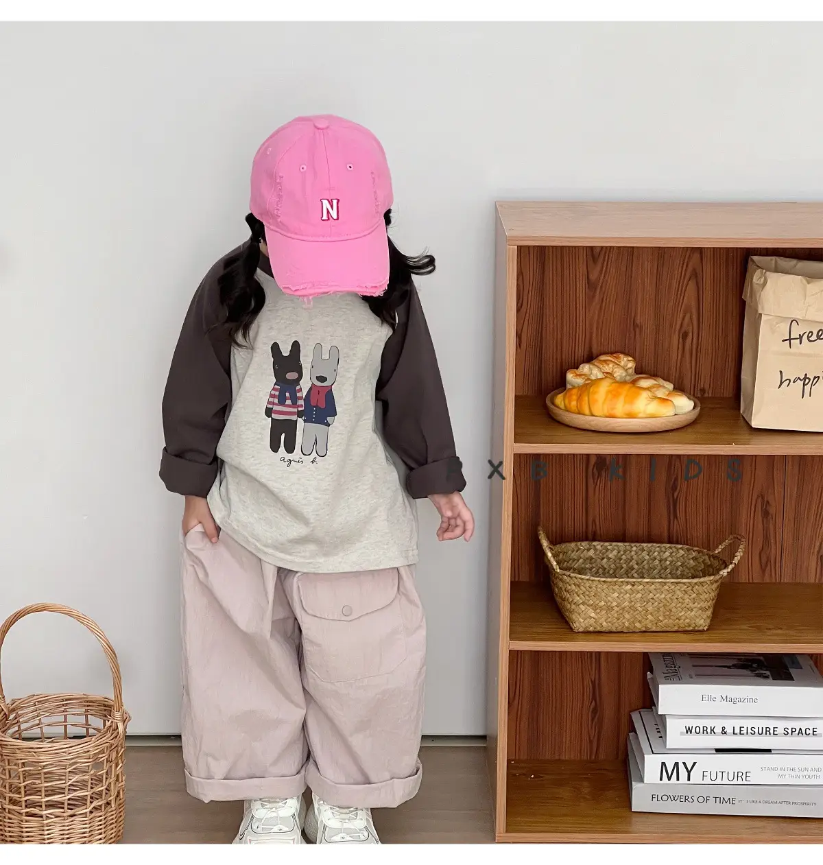 N Letter Sunscreen Cap for Boys Girls Spring Autumn — feature 2