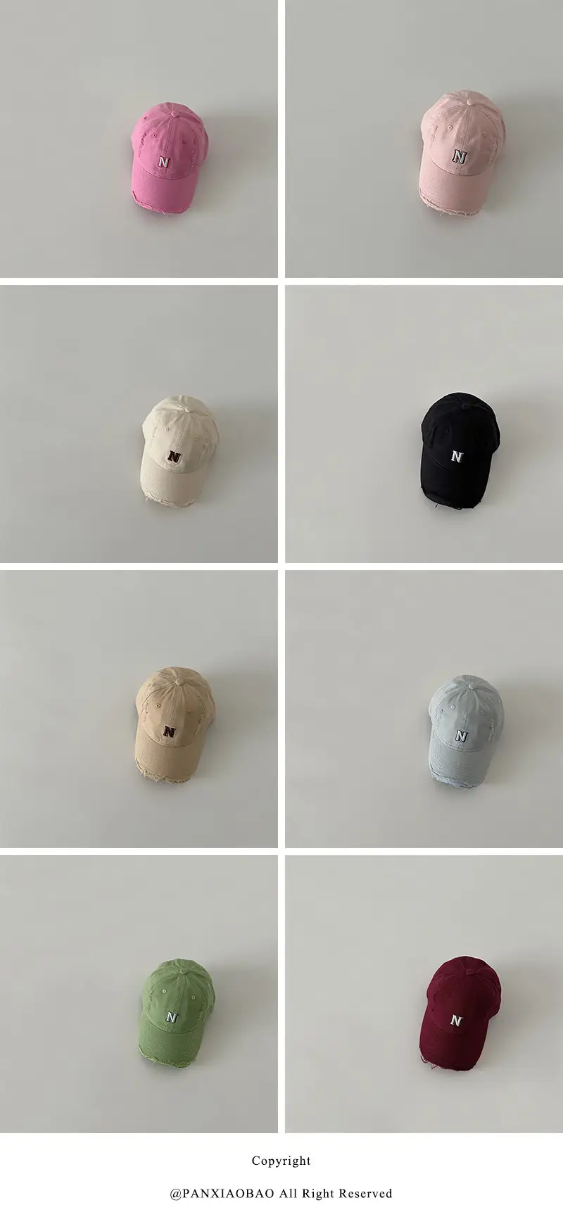 N Letter Sunscreen Cap for Boys Girls Spring Autumn — feature 23