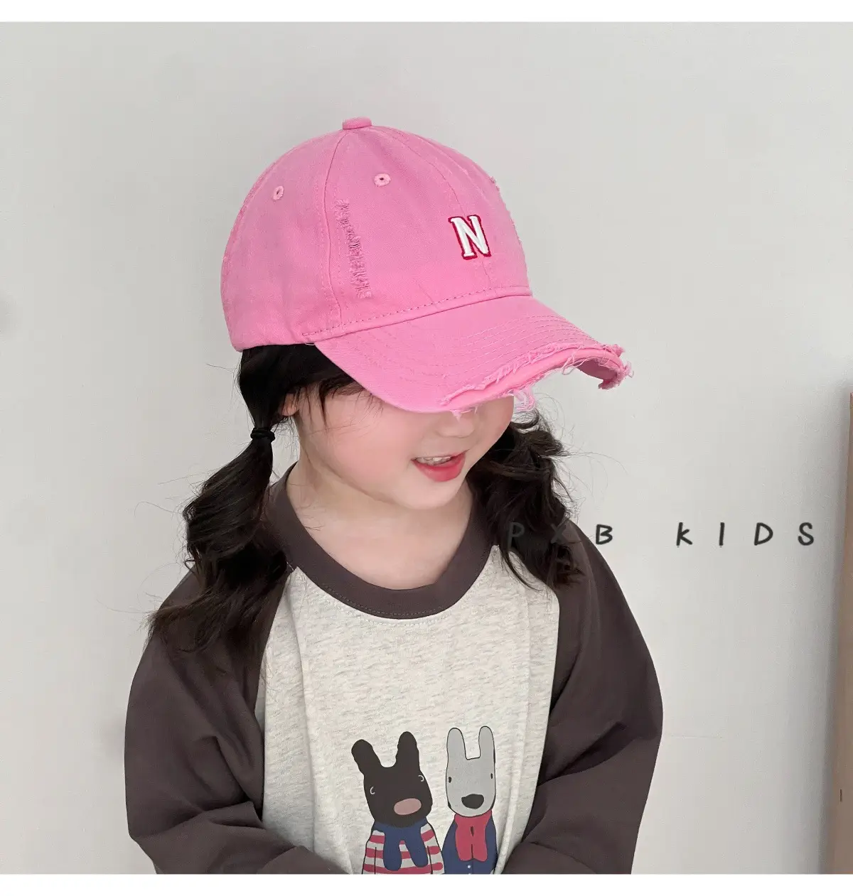 N Letter Sunscreen Cap for Boys Girls Spring Autumn — feature 5