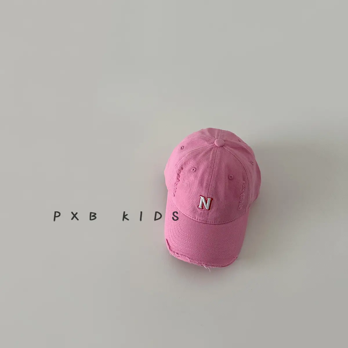 N Letter Sunscreen Cap for Boys Girls Spring Autumn