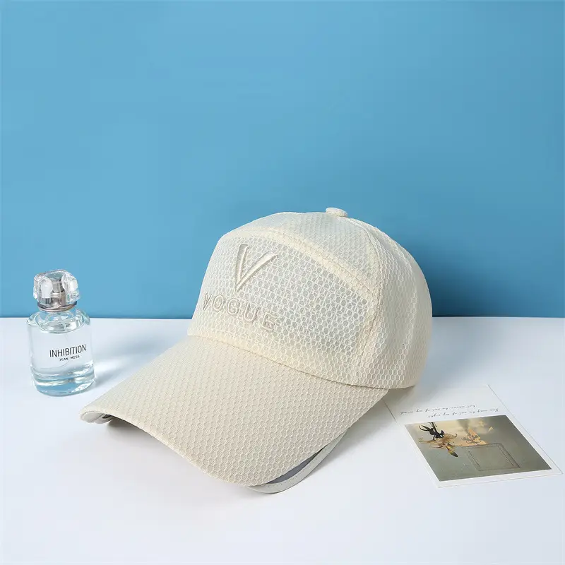 White Mesh Retractable Sun Hat with Brim — feature 11