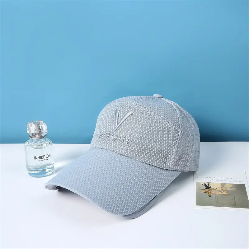White Mesh Retractable Sun Hat with Brim — feature 13