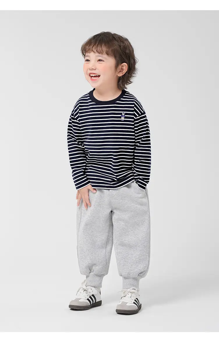 Boys Striped Long Sleeve T-Shirt Kids Toddler Spring — feature 23