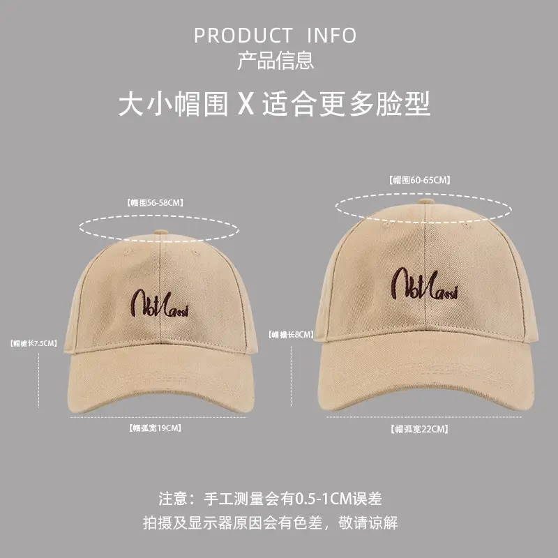 Big Head Face Showing Small Hat for Women Men Casual Baseball Cap - Image 11
