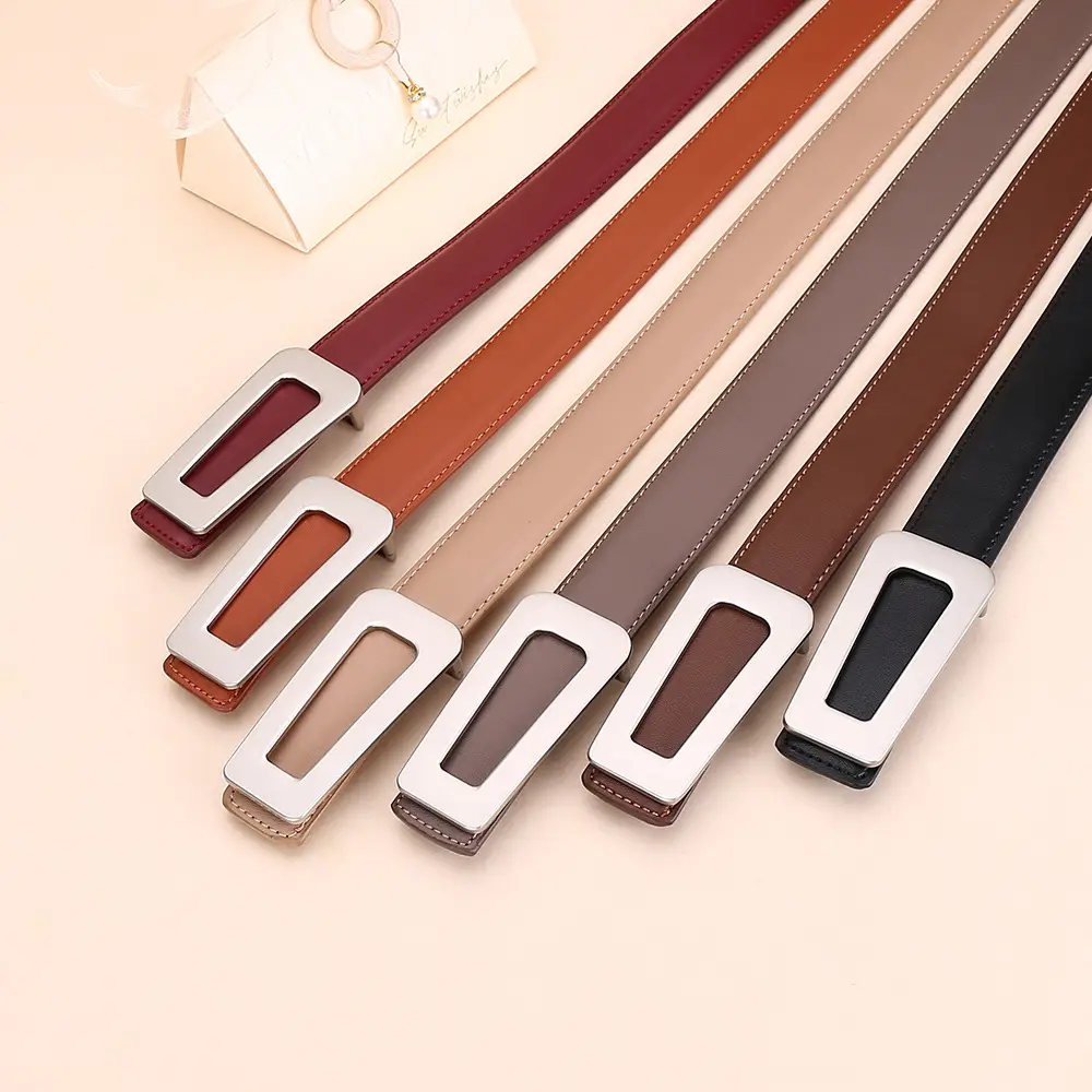 Women's Leather Belt High-End Business Suit Style - Image 10