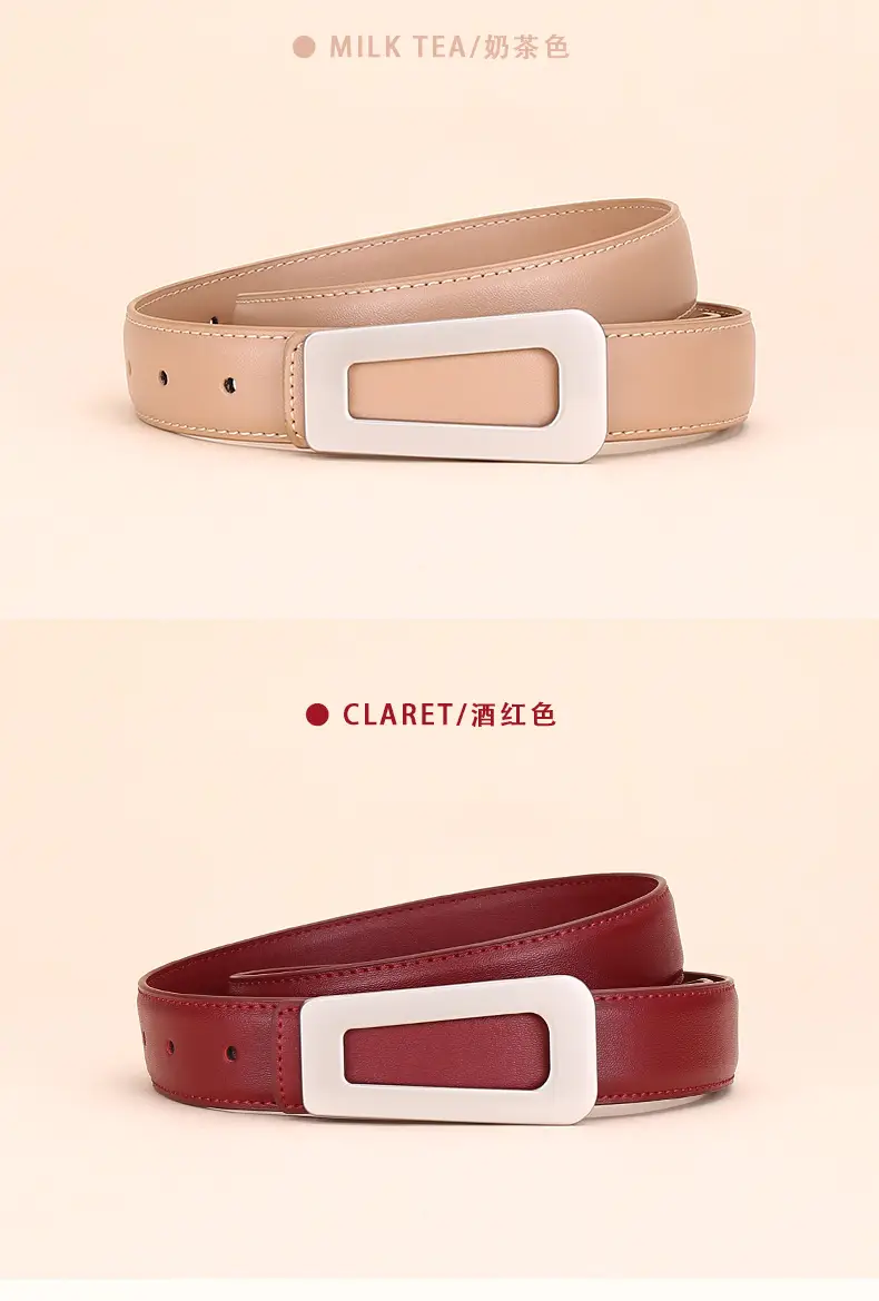 Women's Leather Belt High-End Business Suit Style — feature 14