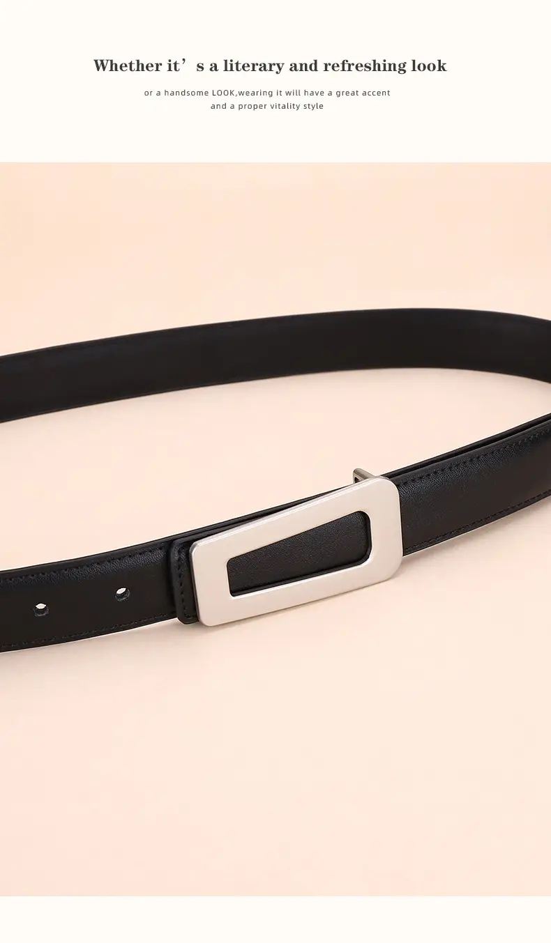 Women's Leather Belt High-End Business Suit Style — feature 18