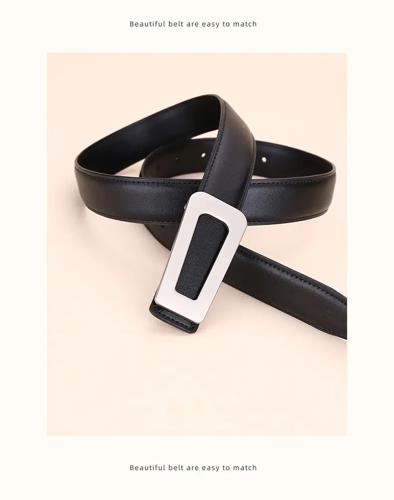 Women's Leather Belt High-End Business Suit Style — feature 25