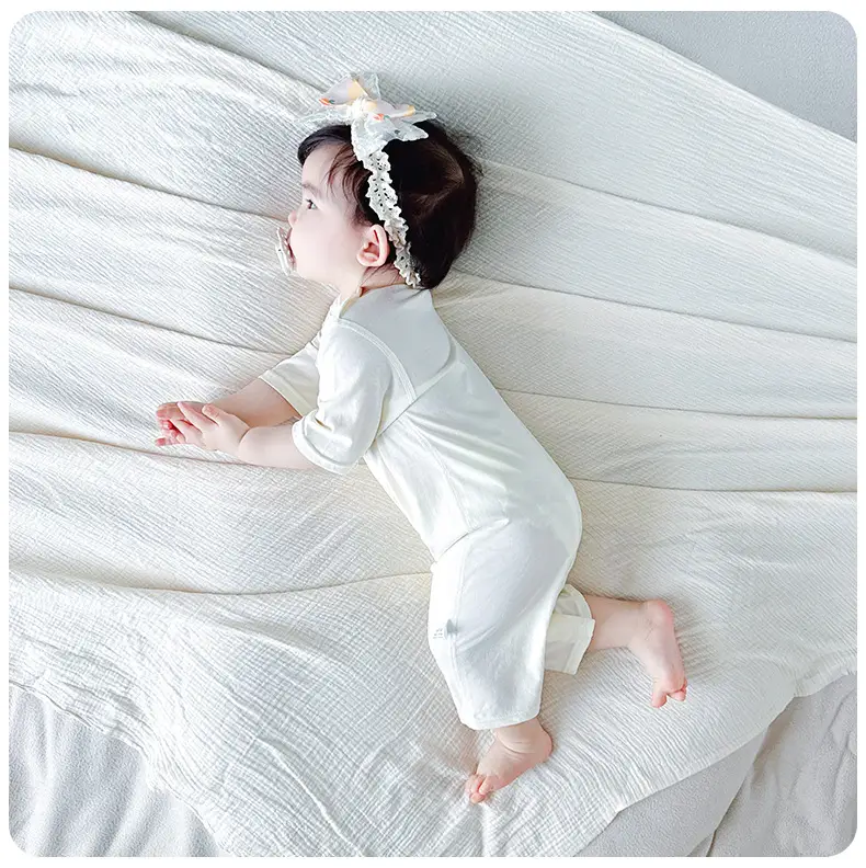 Cute Printed Baby's Cotton Pajamas Seven Point Sleeve — feature 14