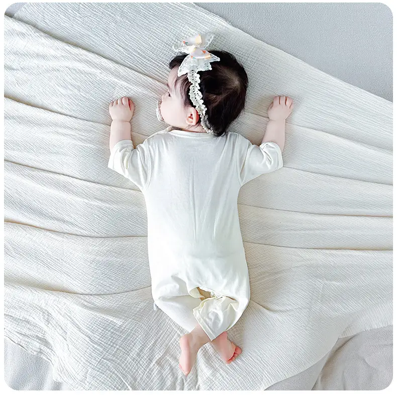Cute Printed Baby's Cotton Pajamas Seven Point Sleeve — feature 15