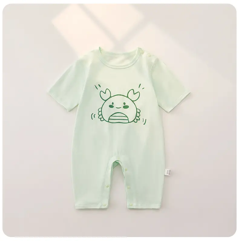 Cute Printed Baby's Cotton Pajamas Seven Point Sleeve — feature 20