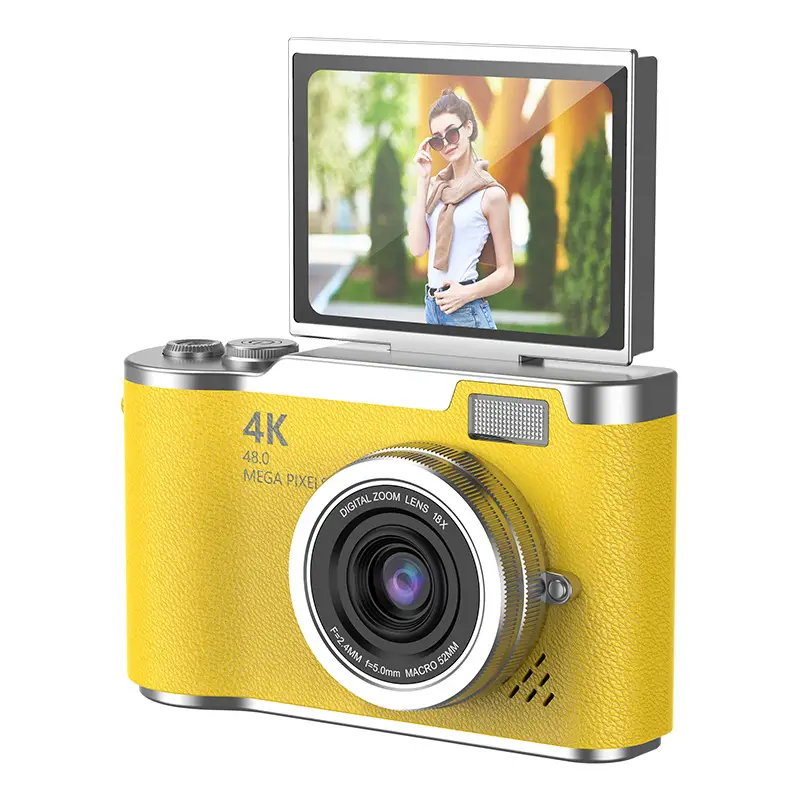 4K Digital Camera High Pixel HD Self-timer Uploadable Mobile Phone Student Travel Photography Retro ccd