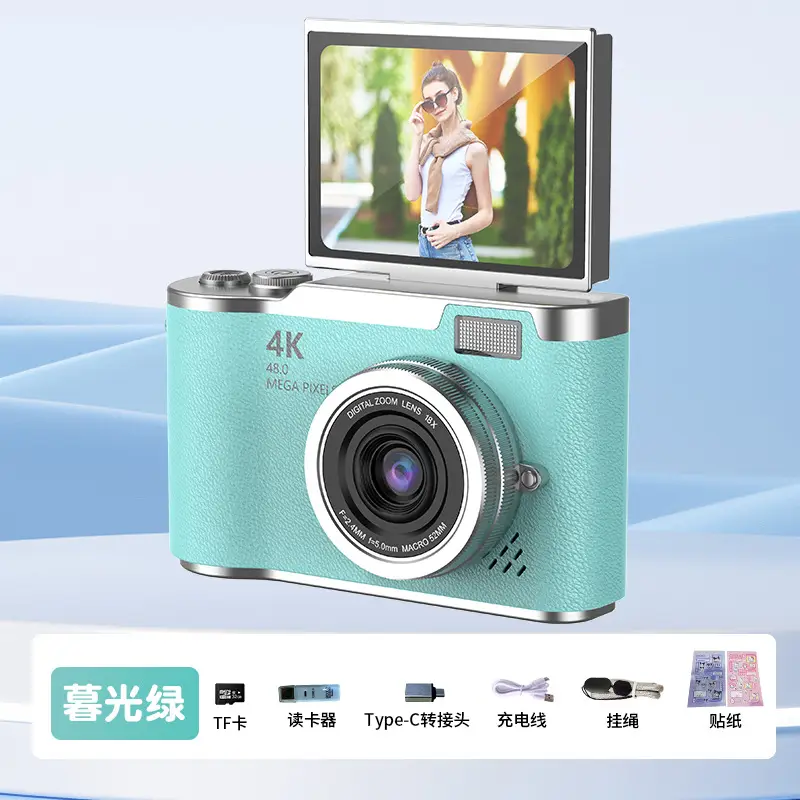 4K Digital Camera High Pixel HD Self-timer Uploadable Mobile Phone Student Travel Photography Retro ccd