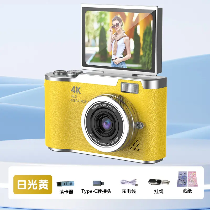4K Digital Camera High Pixel HD Self-timer Uploadable Mobile Phone Student Travel Photography Retro ccd