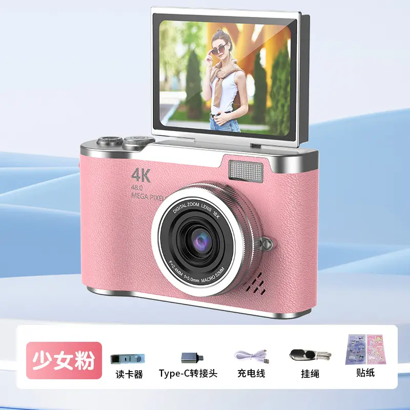 4K Digital Camera High Pixel HD Self-timer Uploadable Mobile Phone Student Travel Photography Retro ccd