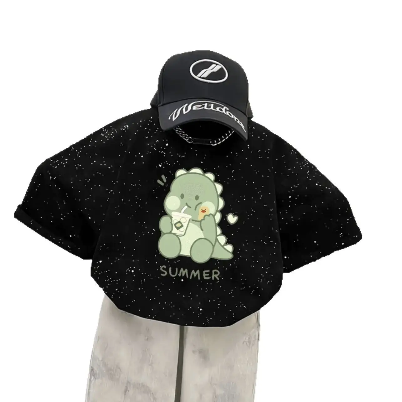 Boys Black Printed T-Shirt Summer Wear 2025 - Image 11