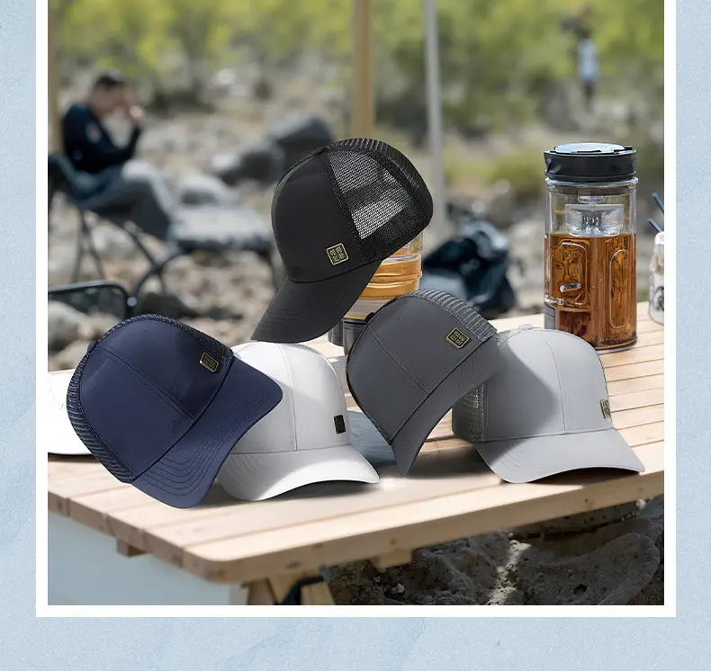 Men's Mesh Baseball Cap Water Repellent Quick Dry Outdoor Hat — feature 18