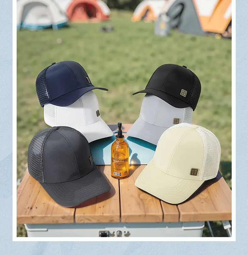 Men's Mesh Baseball Cap Water Repellent Quick Dry Outdoor Hat — feature 29