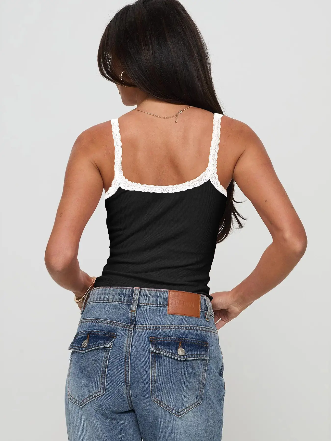 2026 Spring Summer Women's Lace Trim Top — feature 26