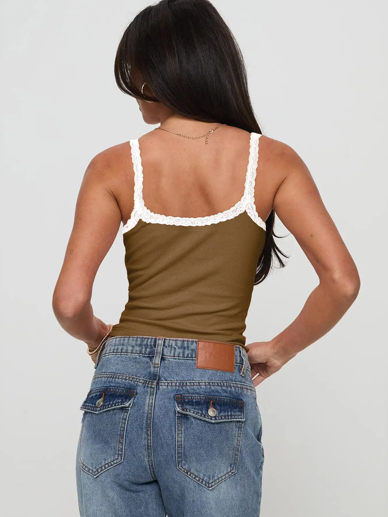 2026 Spring Summer Women's Lace Trim Top — feature 34