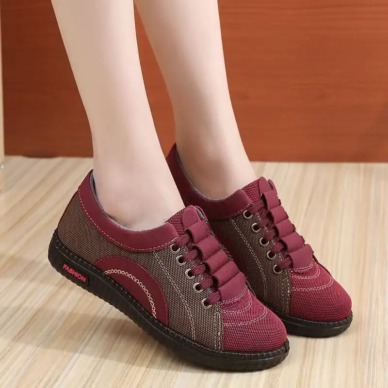 Spring and Autumn New Old Beijing Cloth Shoes Women's Mother Shoes Lightweight Non-slip Flat Milk Shoes Comfortable Soft-soled Casual Single-layer Shoes - Image 6