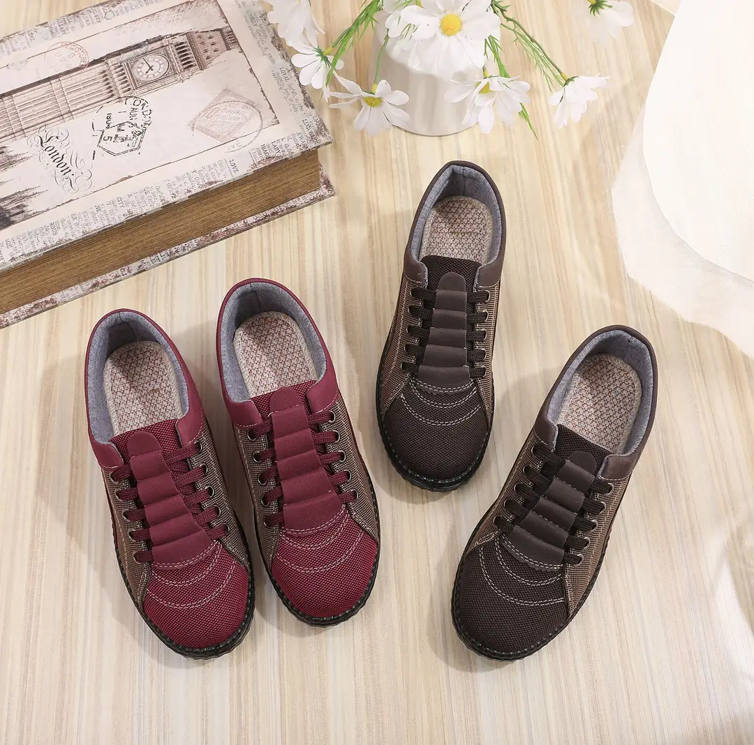 Spring and Autumn New Old Beijing Cloth Shoes Women's Mother Shoes Lightweight Non-slip Flat Milk Shoes Comfortable Soft-soled Casual Single-layer Shoes — feature 1