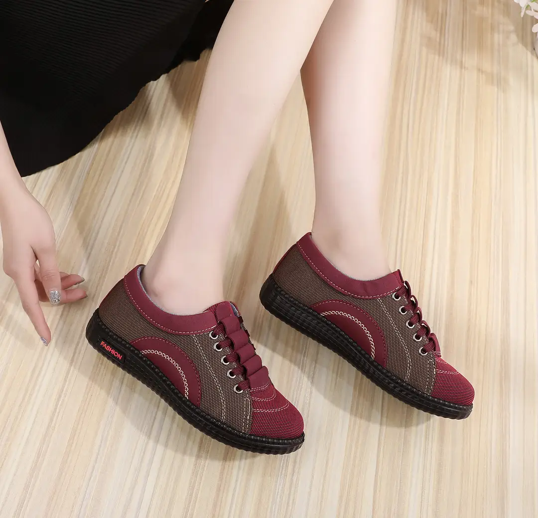 Spring and Autumn New Old Beijing Cloth Shoes Women's Mother Shoes Lightweight Non-slip Flat Milk Shoes Comfortable Soft-soled Casual Single-layer Shoes — feature 4