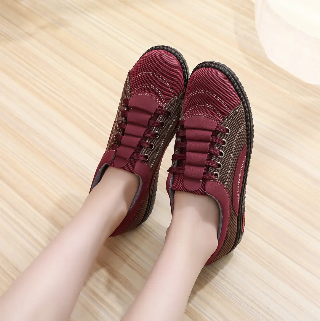 Spring and Autumn New Old Beijing Cloth Shoes Women's Mother Shoes Lightweight Non-slip Flat Milk Shoes Comfortable Soft-soled Casual Single-layer Shoes — feature 5