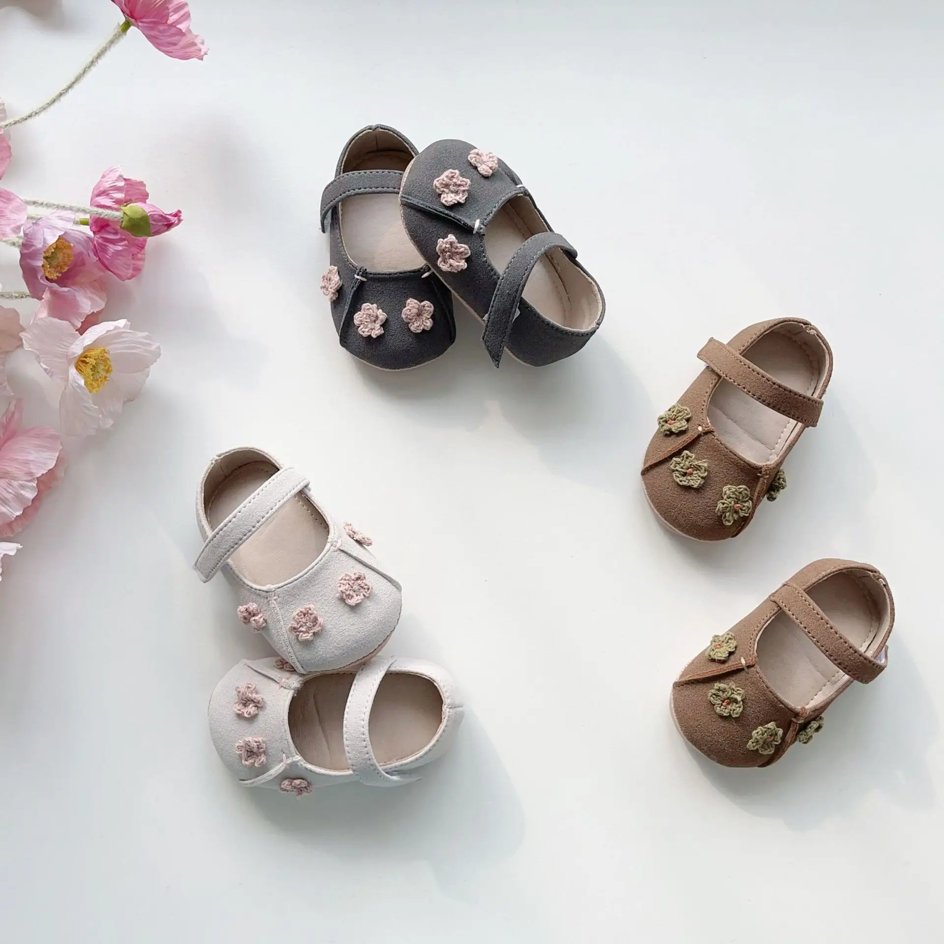 Baby Bow Shoes Brown Non-Slip Soft Sole — feature 15