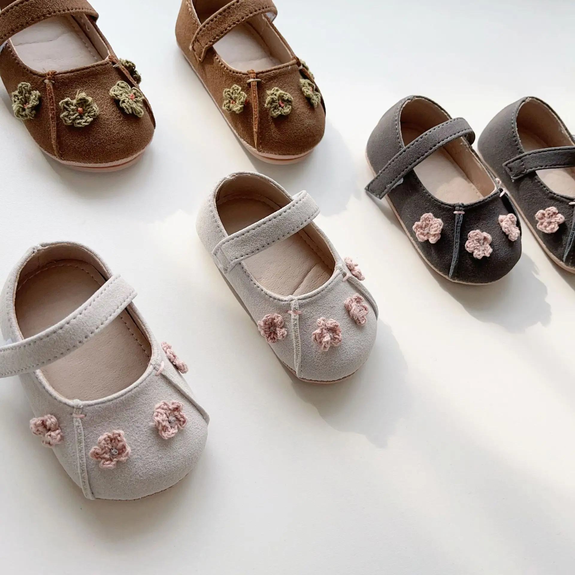 Baby Bow Shoes Brown Non-Slip Soft Sole — feature 17