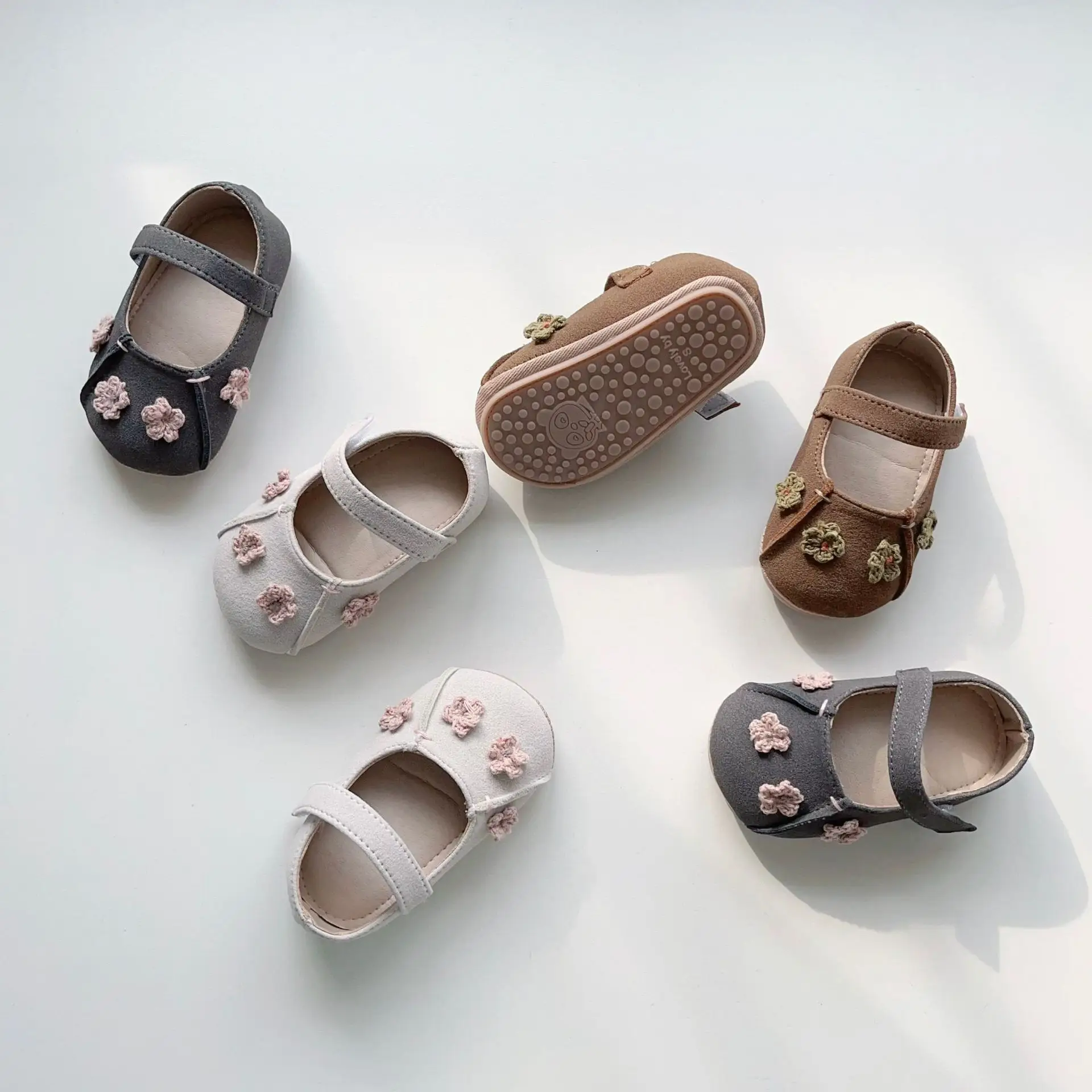 Baby Bow Shoes Brown Non-Slip Soft Sole — feature 20