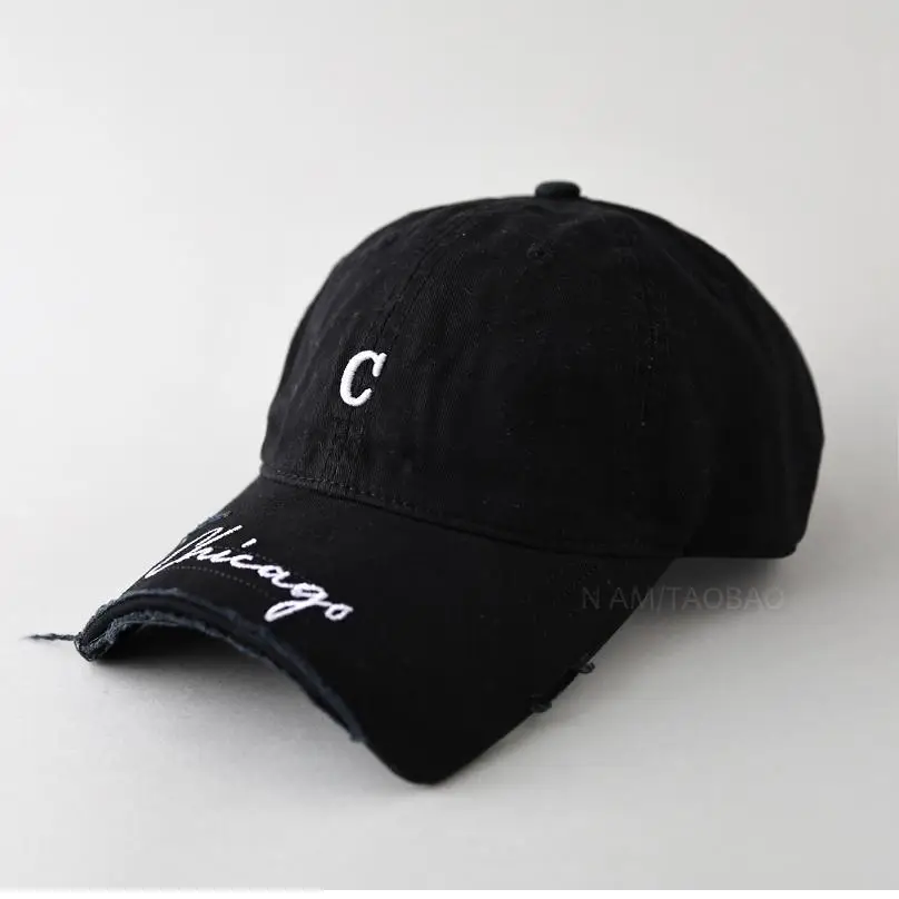 Men's Grey Denim Baseball Cap with Letter Embroidery - Image 13