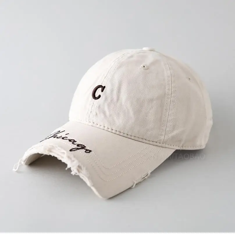 Men's Grey Denim Baseball Cap with Letter Embroidery - Image 14