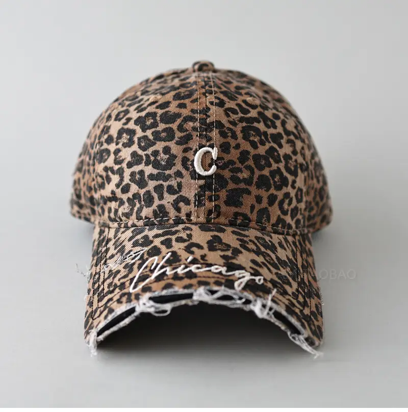 Men's Grey Denim Baseball Cap with Letter Embroidery — feature 10