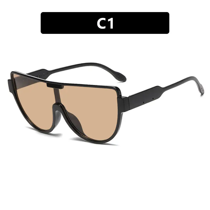 Women's Black Slimming Face Sunglasses C6 — feature 1